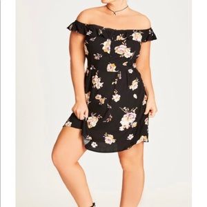 NWT City Chic Falling Floral Dress